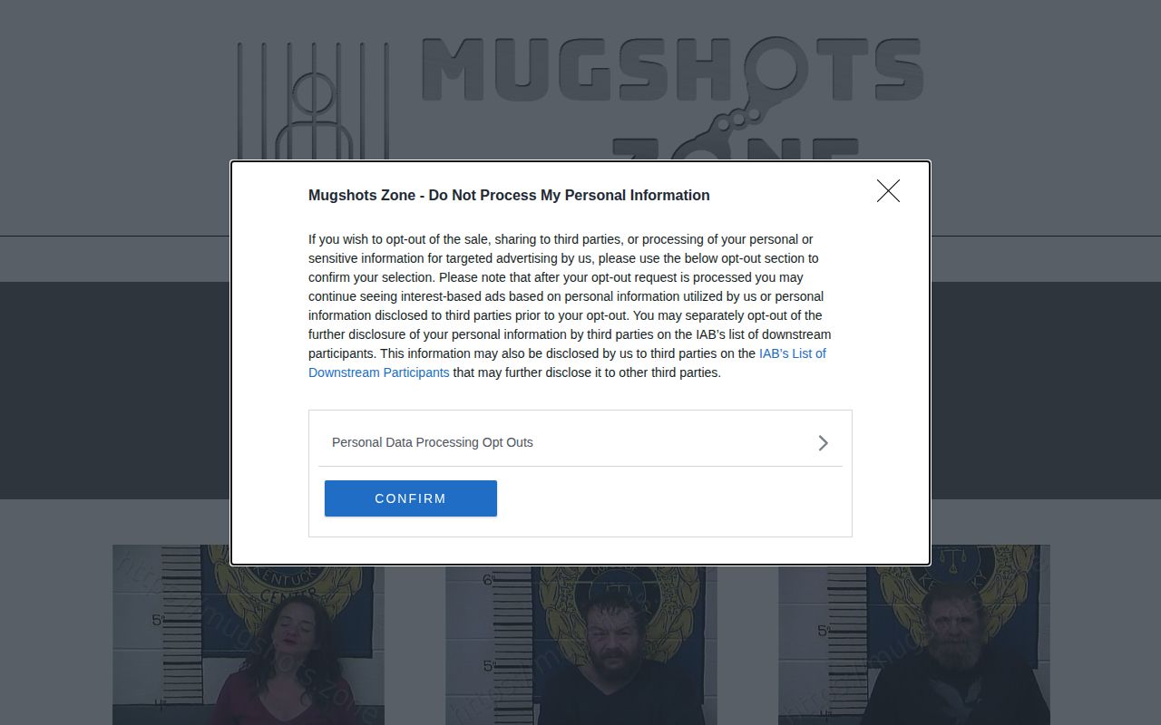 Unofficial Mugshots Zone Clay County recent booking page